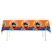Drangon Ball  Birthday Party Supplies-Drangon Ball Tablecloth,3pcs Drangon Ball Table Cover 42.5"x70.8",for Boys Kids party. 1