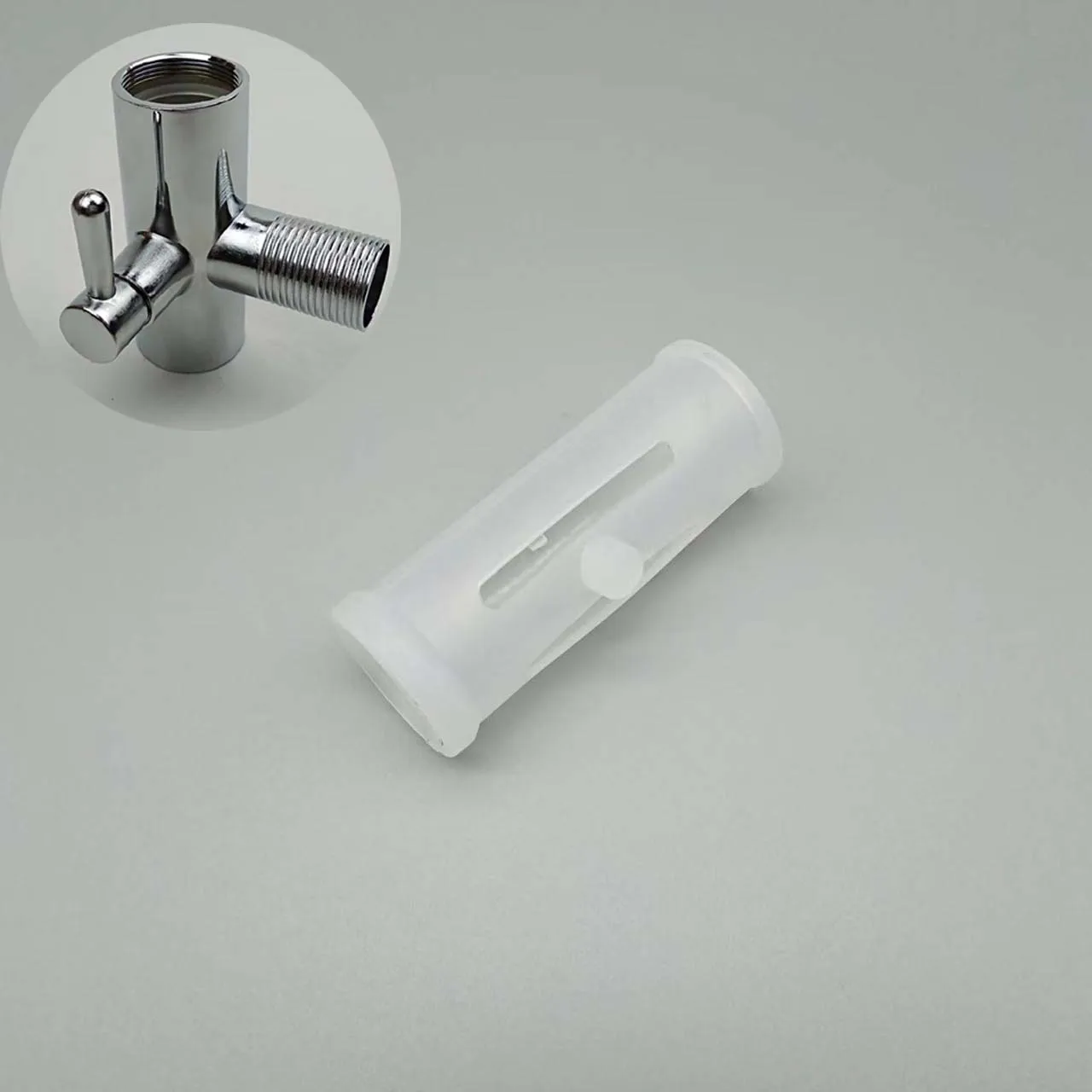 plastic parts for shower rod holder sliding bar inner flexible plastic sleeve