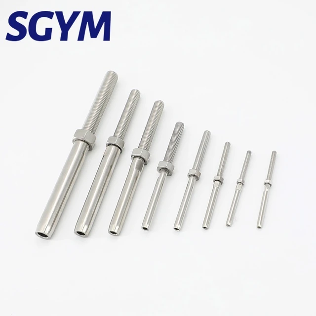 SGYM Swage Stud 2/2.5/3/4/5/6/8/10mm Wire Rope Right Hand Thread