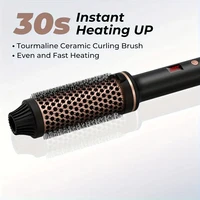 Brosse à cheveux électrique, lisseur, peigne chaud, fer à friser professionnel, brosse thermique chauffante Anti-brûlure, cadeau de saint-valentin 3