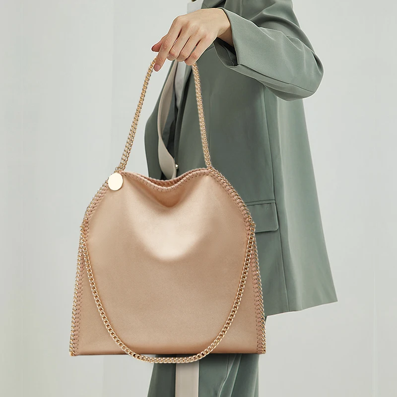 Fashion Brands Chain Bag Environmental Microfiber Handbag Women's New Luxury Multi-functional Large Capacity Shoulder Bag 2