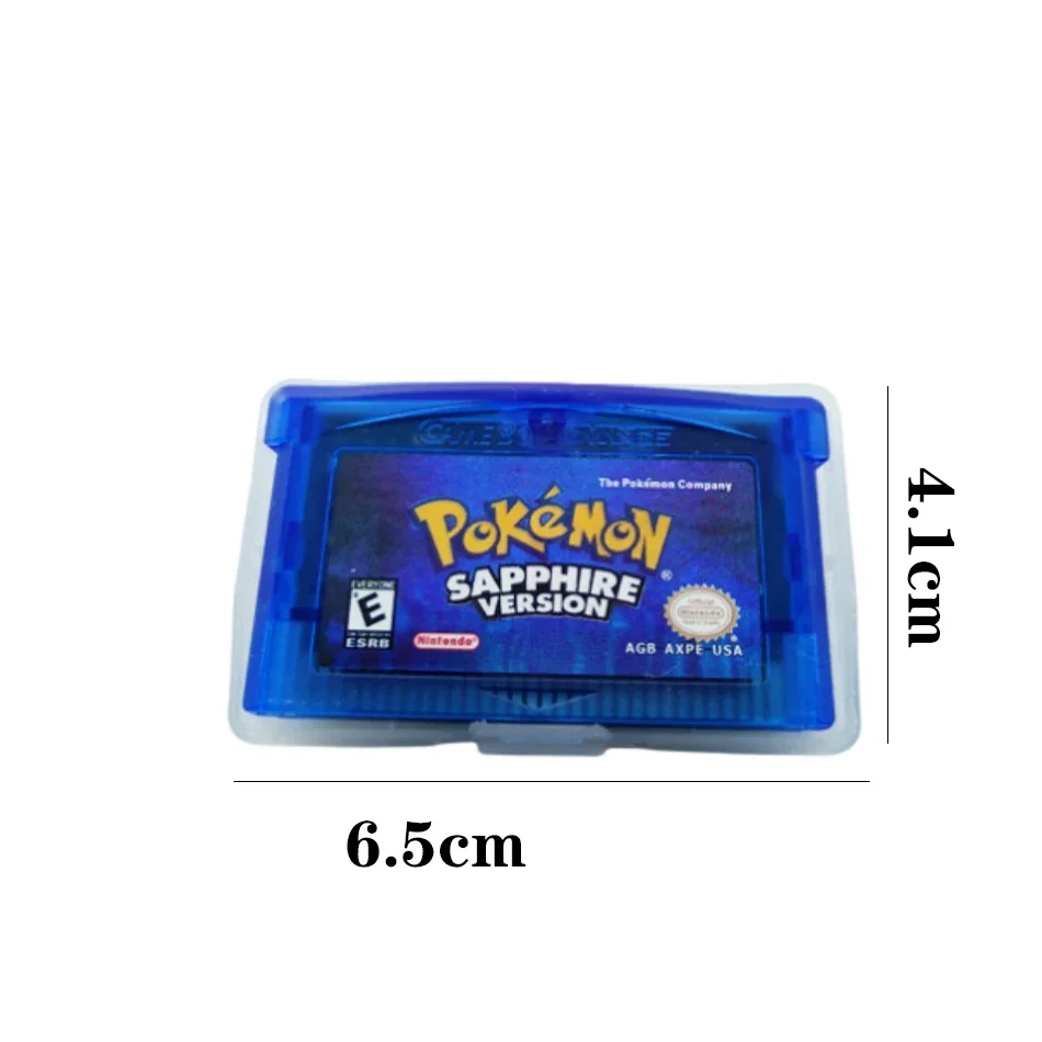 Spielkarte NDSL/GBM/GBASP GBA Spielkassette Classic Hot Selling Pocket Monster Red, Blue, Emerald, Fire Red Leaf – Detail 9