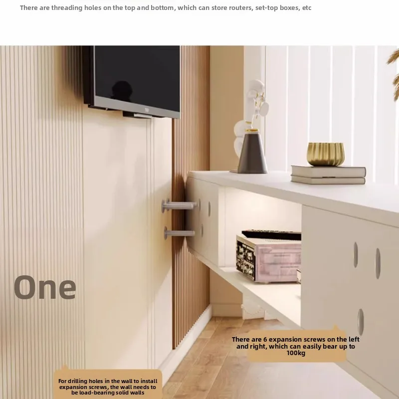 Slate TV Stand Glass Door Home Living Room Luxury Modern Minimalist Solid Wood Floor Standing 2025 New Model Coffee Table Set