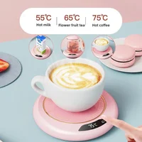 USB Cup Warmer Coffee Mug Heating Coaster 3 Temperature Setting Thermostatic Hot Plate Milk Tea Water Heating Pad Cup Heater 1