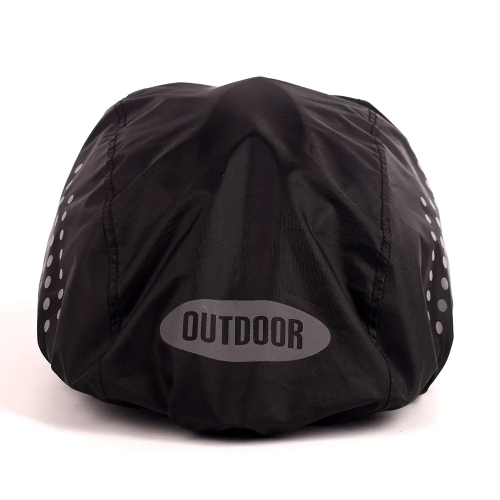 반사 스트립이 있는 자전거 헬멧 방수 커버, 사이클링 MTB 도로 자전거 헬멧, 방수 옥스포드 천 보호 커버