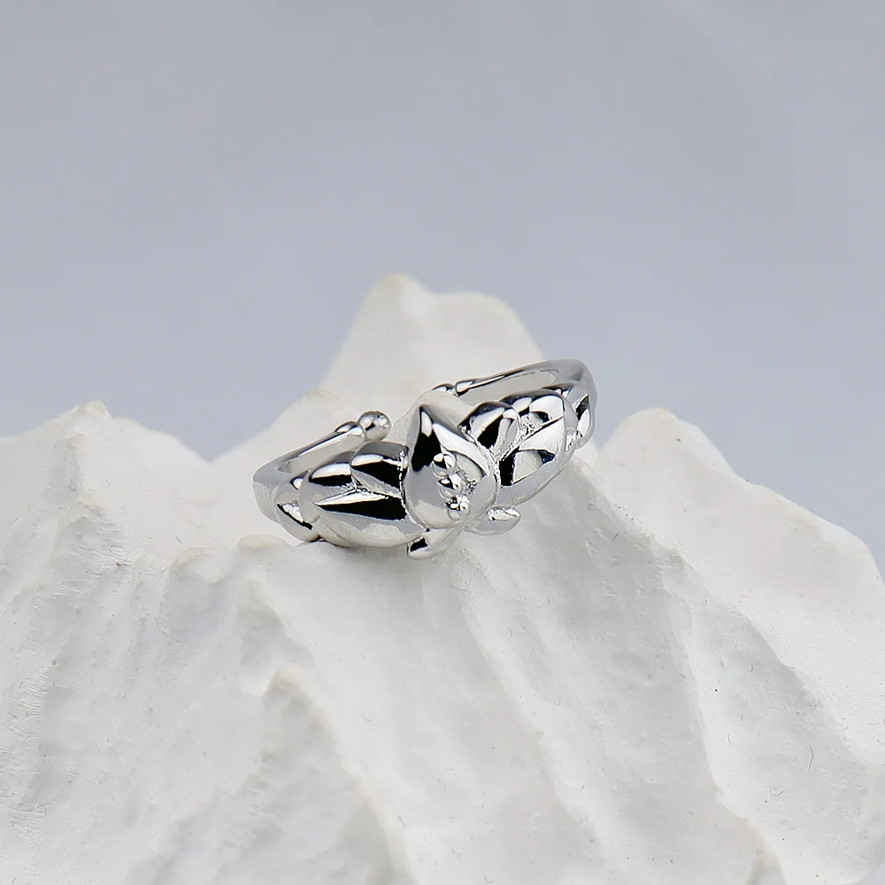 Anime Frieren Ring Frieren Himmel Cosplay Adjustable Metal Rings Unisex Jewelry Pendant Accessory Fans Gift 2