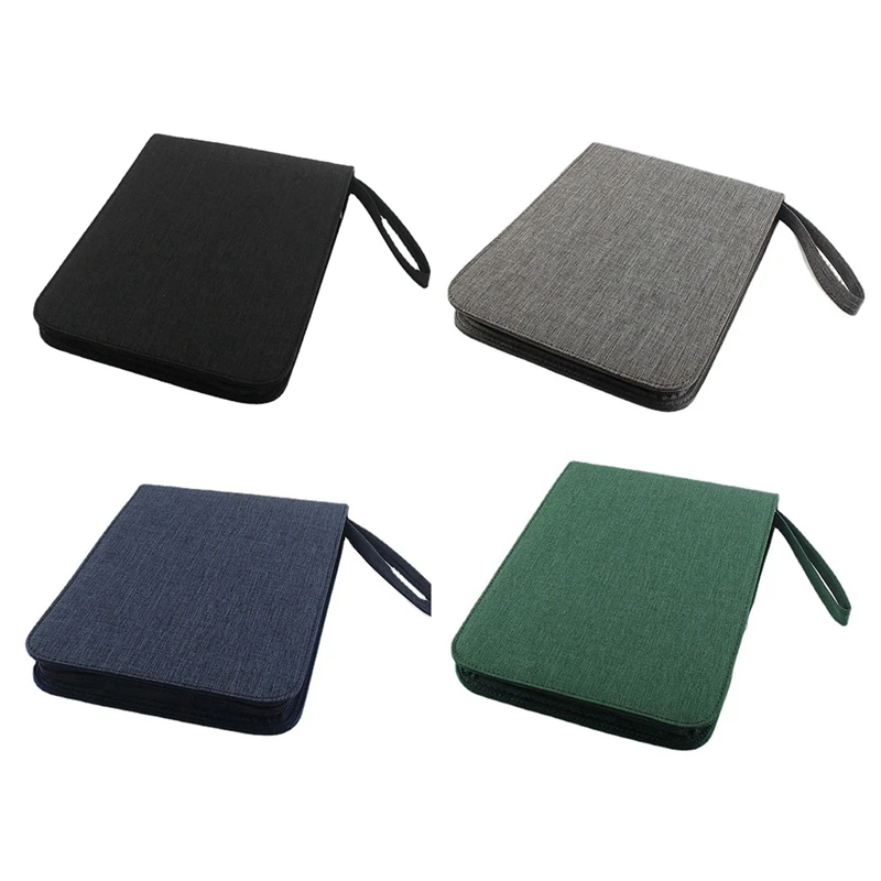 

Футляр для ручек, вместительный перьевой карандаш, фоторучка, 24 отделения, молния, Многофункциональный Холщовый держатель для письма, принадлежности