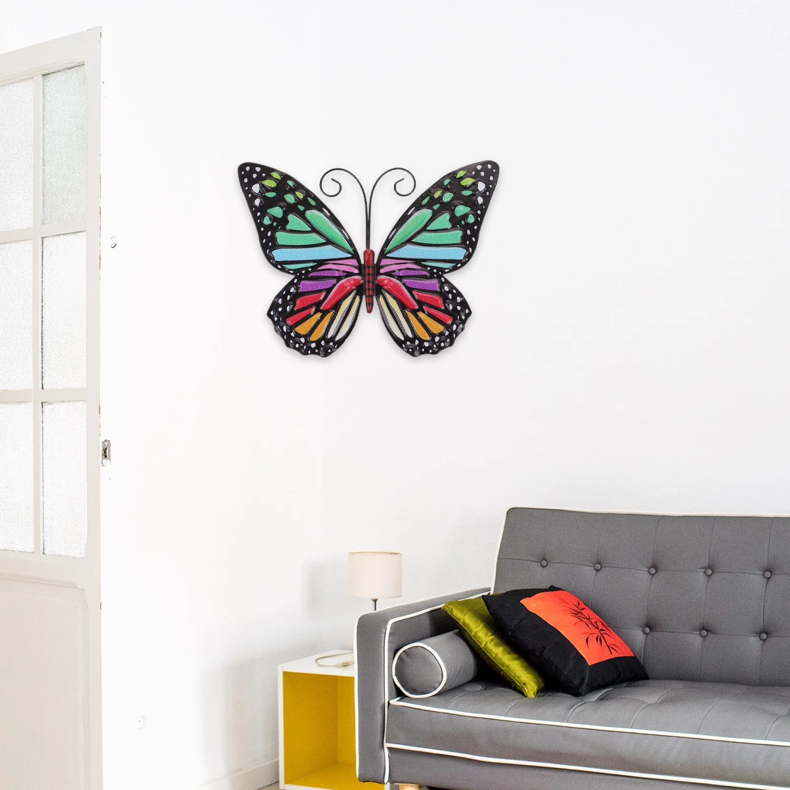 

Butterfly Wall Decor Garden Butterflies Ornament Metal Iron Outdoor Decoration Sculpture