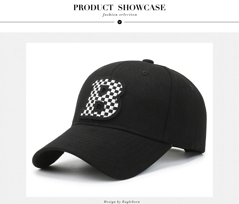 Casual Hat Embroidered B Letter Hat 