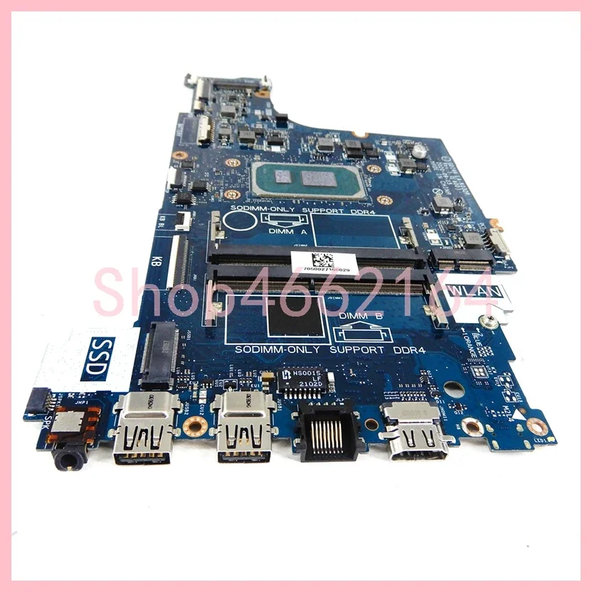 LA-K032P Dell Vostro 3400 3500 Inspiron 3501 노트북 메인보드용 i3-1125G4 CPU 노트북 마더보드 포함 100% 테스트 완료 OK