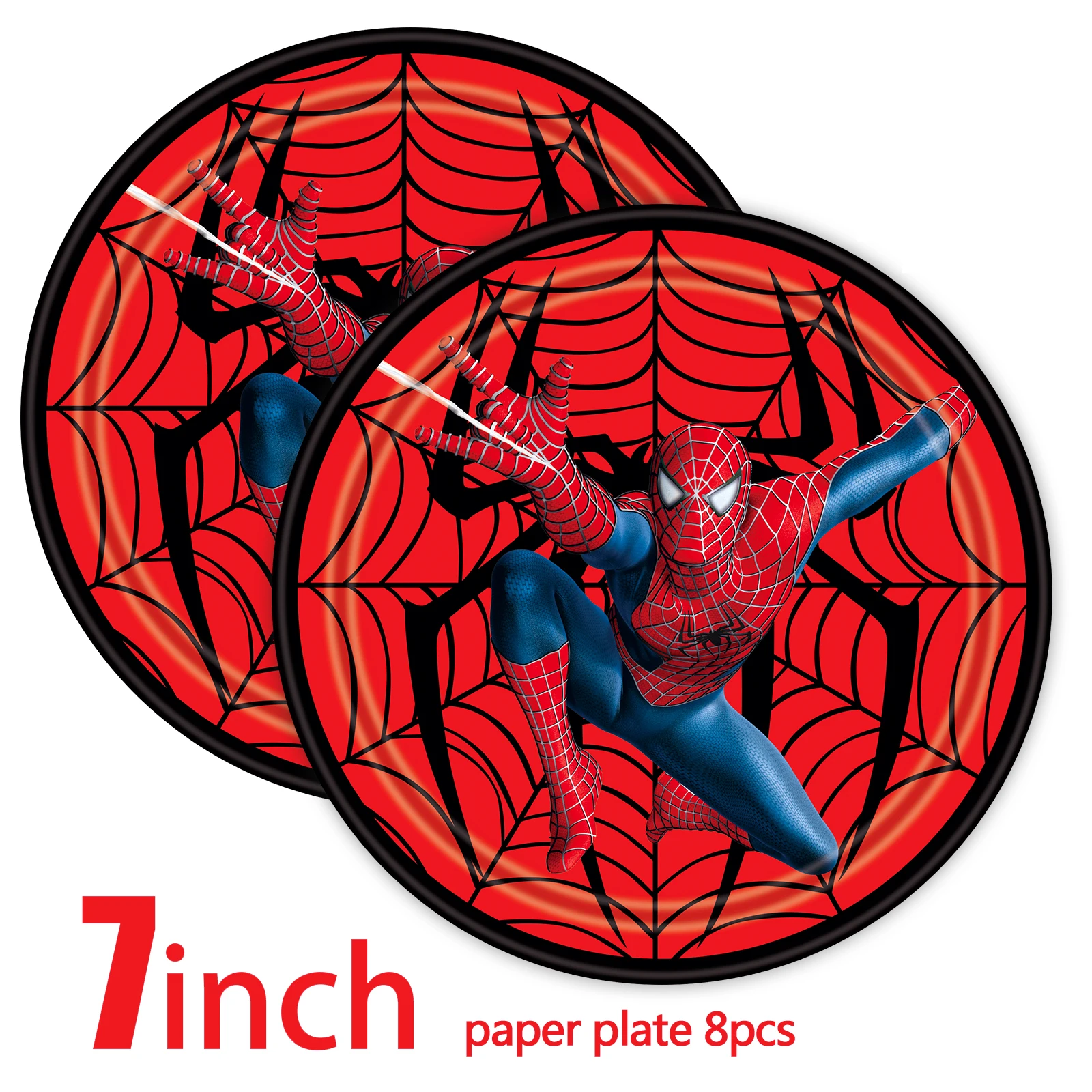 Spiderman Birthday Party Supplies Spider Tableware Paper Plates 9oz Cup Hero Dessert Plates for Kids Baby Shower Deocations party supplies birthday party supplies birthday tableware set spiderman party supplies