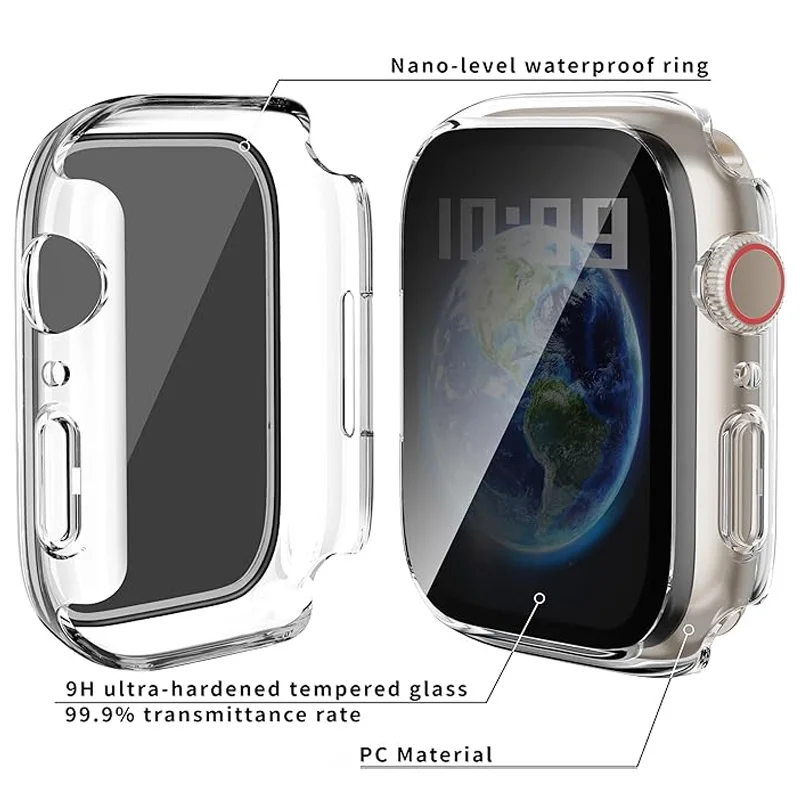 Privacy Tempered Glass Screen Protector for Apple Watch - Enhanced Protection Cover