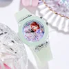 Disney Frozen Watch Princess Aisha Children's Luminous Watch Student Silicone Colorful Lights Watch gifts for girls kids watches 4