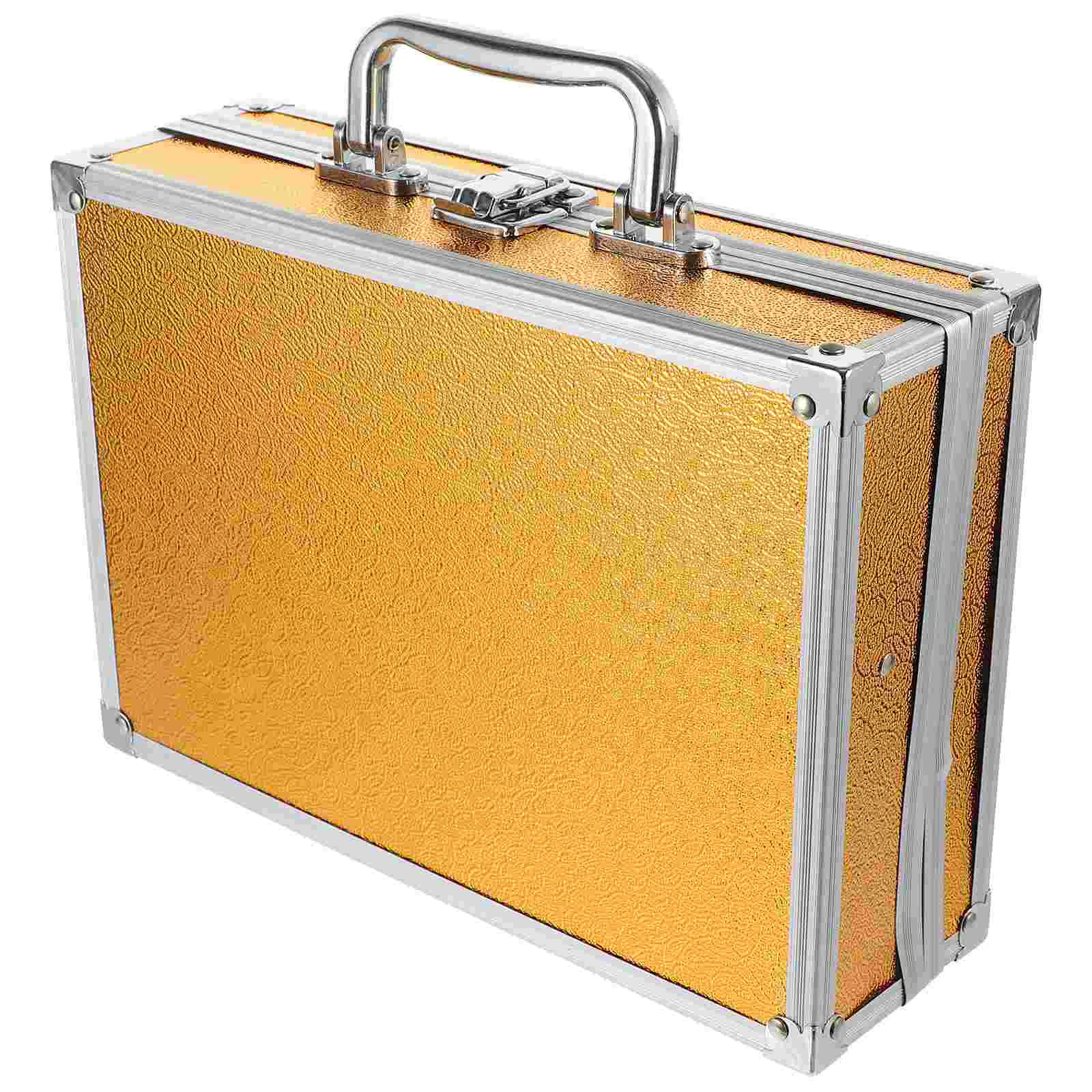 

Aluminum Tool Box Case Portable Hard Case Metal Briefcase Tool Box Storage Toolbox Portable Carrying Case