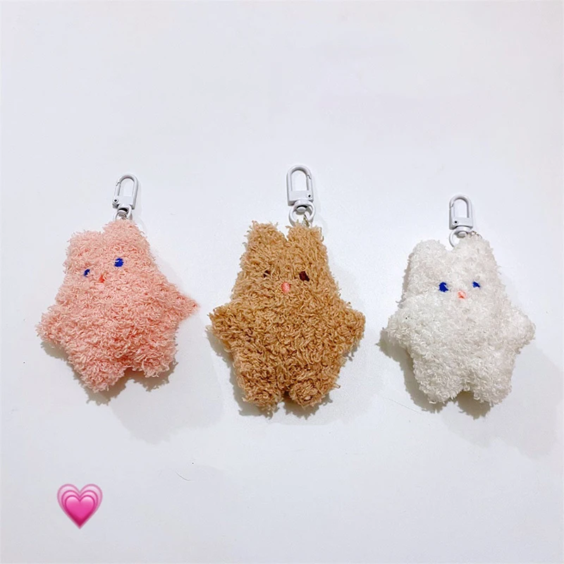 

Cartoon Plush Rabbit Doll Keyring Stuffed Bunny Keychain Car Key Chain Kawaii Bag Pendant Handbag Ornament