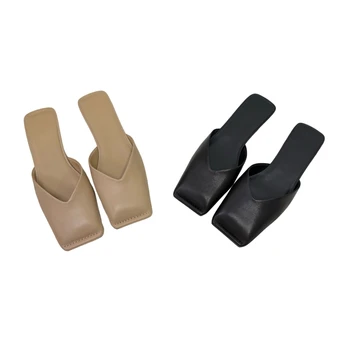 Ciabatte Sandali con tacco basso sembrano buoni Muli piatti casual comodi e abbinabili per le donne Design facile e spento AG3007 1