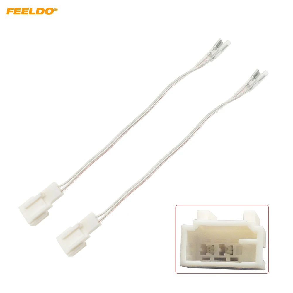 FEELDO 2X Car Speaker Adapter Connector Plug for Toyota Scion