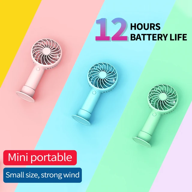 מאווררים ניידים מיניים בנפח 1200mAh, נטענים באמצעות USB, שקטים וניידים לשימוש בחוץ ובנסיעות 1