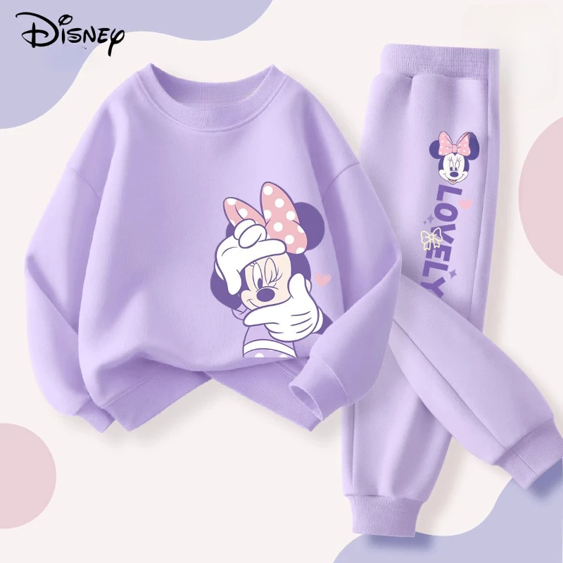 Minnie Print Girls Sweatshirt Set 4