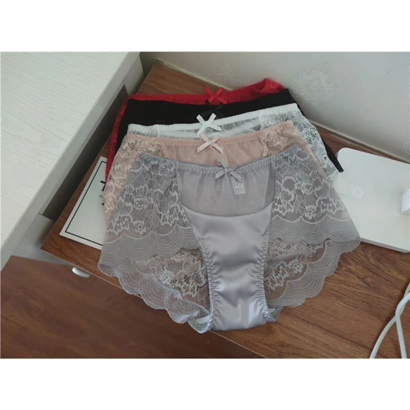Женские трусики CANLEKALEI большого размера, женское нижнее белье, кружевная сексуальная прозрачная сумка, Бесшовные женские трусики