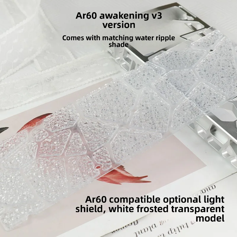 MMD AR60 V3 CNC 알루미늄 케이스 스켈레톤형 쉘 (Wooting 60HE EV63 GH60 마그네틱 스위치 기계식 키보드 키트 DIY 모드 케이스용)