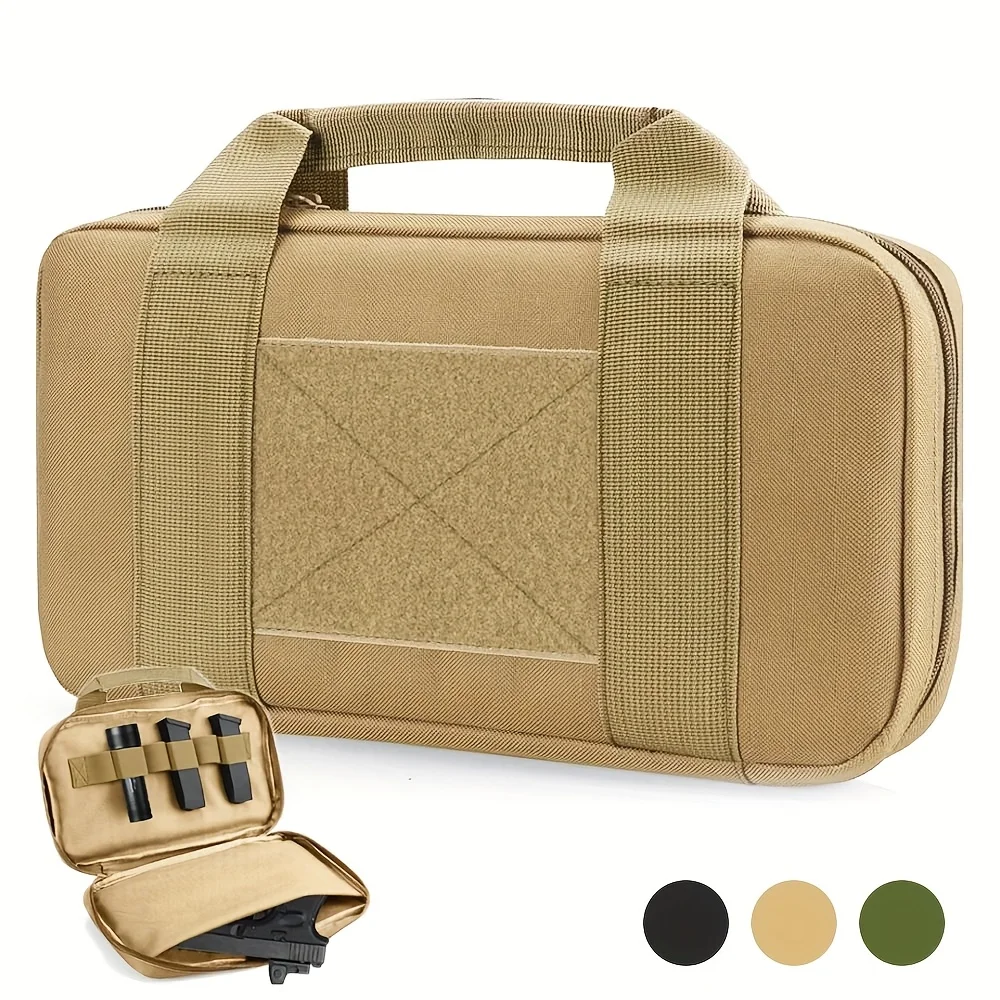 Tactical Pistol Gun Case, Padded Handgun bag Double Pistol Wallet Handgun Pistol Soft Case Rectangle Handgun Pouch