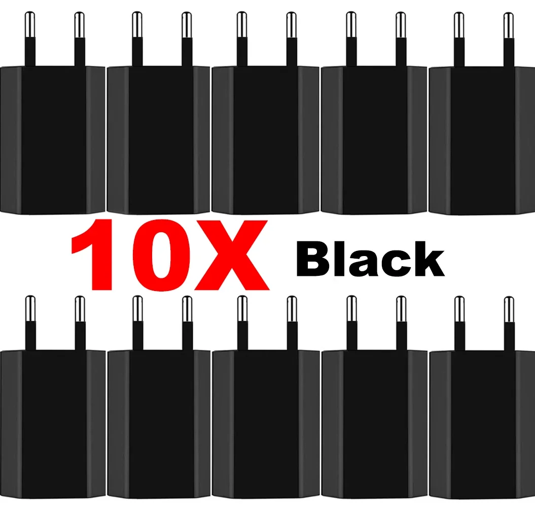 10/20pcs US/EU Plug 5V 1A AC USB Wall Charger Power Adapter 5W Phone Charger for Samsung iphone HTC Huawei Xiaomi charger adapter battery charger power supply adapter battery charger adapter