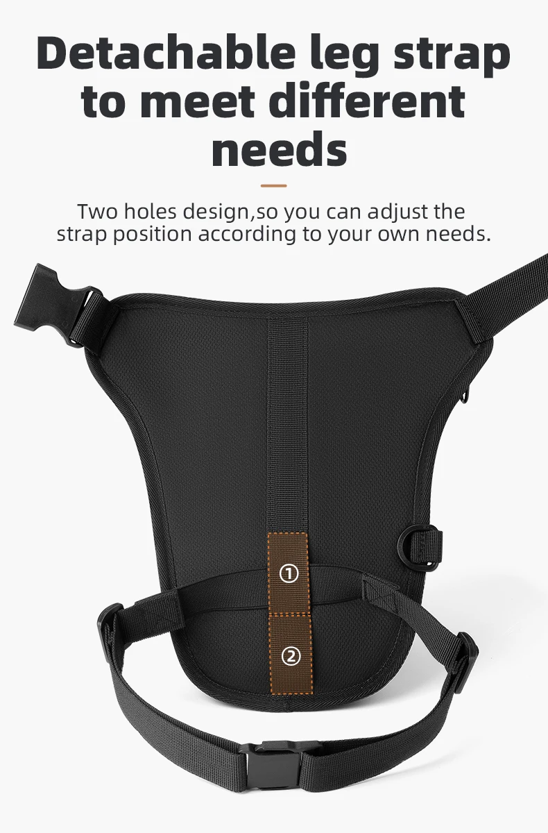 ROCKBROS Motorrad-Beintasche, Hüfttasche, Motorrad-Umhängetasche, Brusttasche für Männer und Frauen, Motorrad-Fahrausrüstung – Detail 10