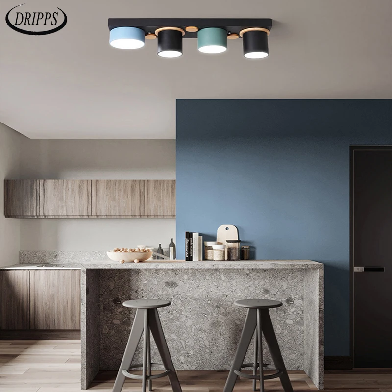 

Современная светодиодная потолочная лампа в скандинавском стиле светодиодный гостиной, люстра для спальни, кабинета, прямоугольная сине-серая потолочная лампа, освещение для интерьера отеля