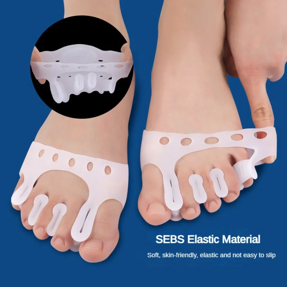 Description Picture 4 of itemSilicone Toe Separator Metatarsal Pads Hallux Valgus Bunion Corrector Orthotics Pain Relief Forefoot Socks Insole Foot Care Tool