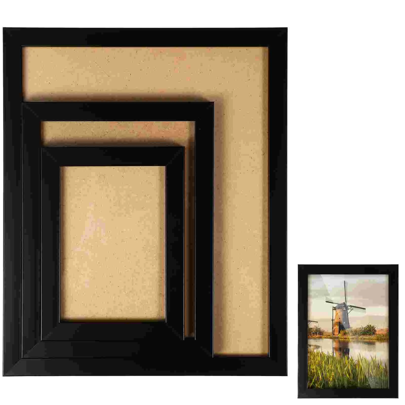 

23 Pcs Collage 23-piece Photo Multi-frame Aperture Decorative Set Plastic Hanging Picture Frames