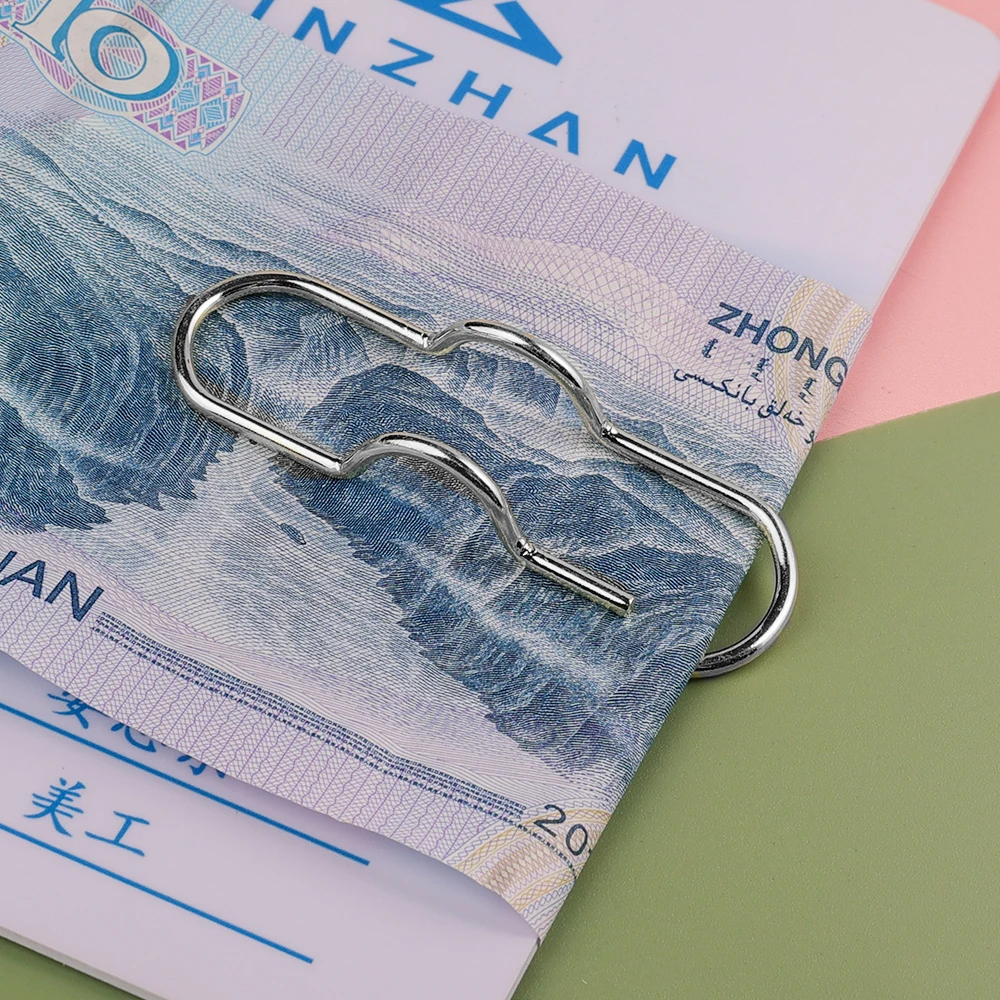 1-15PCS Metal Pen Holder Paper Clips Notebook Bookmarks Photo Memo Ticket Storage Paperclip School Office Stationery Supplies paper clips