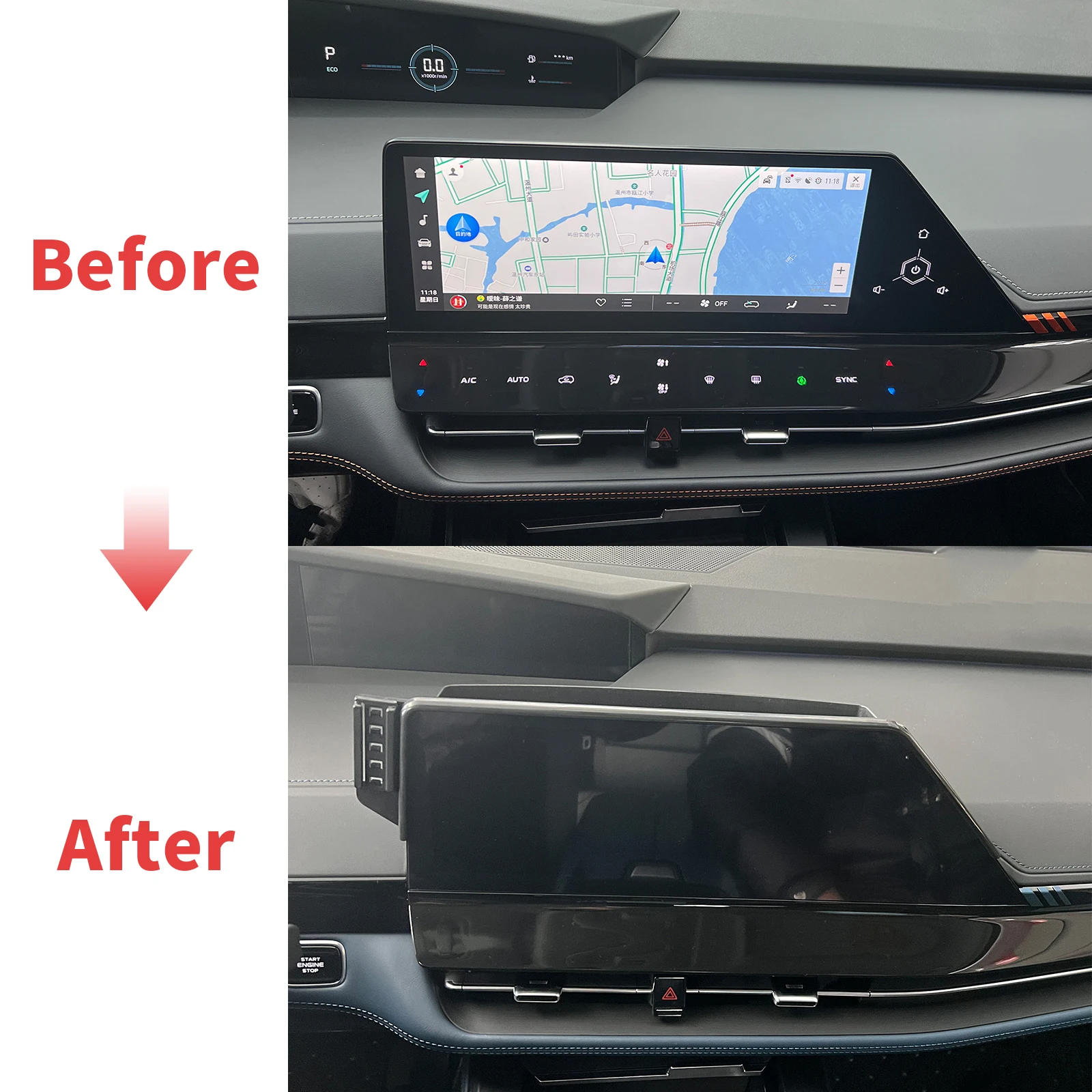 Car Mobile Phone Holder for Chang UNI-K UNIK GPS Bracket Navigation Stand Auto Accessories phone holder mobile phone holder gps holder