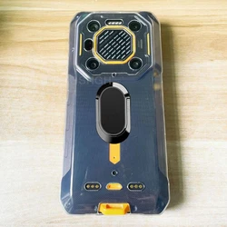 Rugged Back Ring Holder Phone Case - TPU Soft Silicone Cover for Armor 26 Ultra (Clear Tpu A Black)
