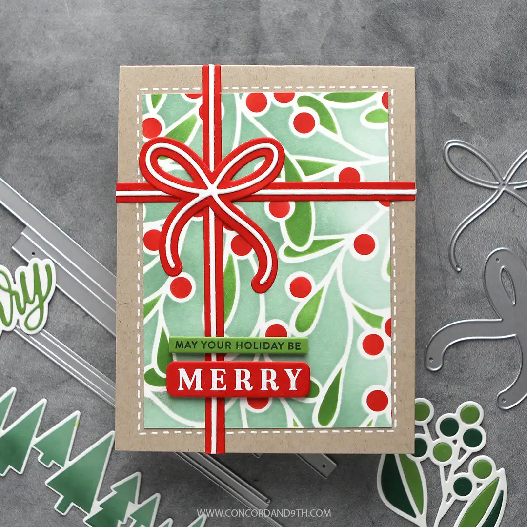 2024 Christmas Gift Bows Trees Metal Cutting Dies Clear Stamps Stencil For DIY Scrapbook Craft Decoration Embossing Template