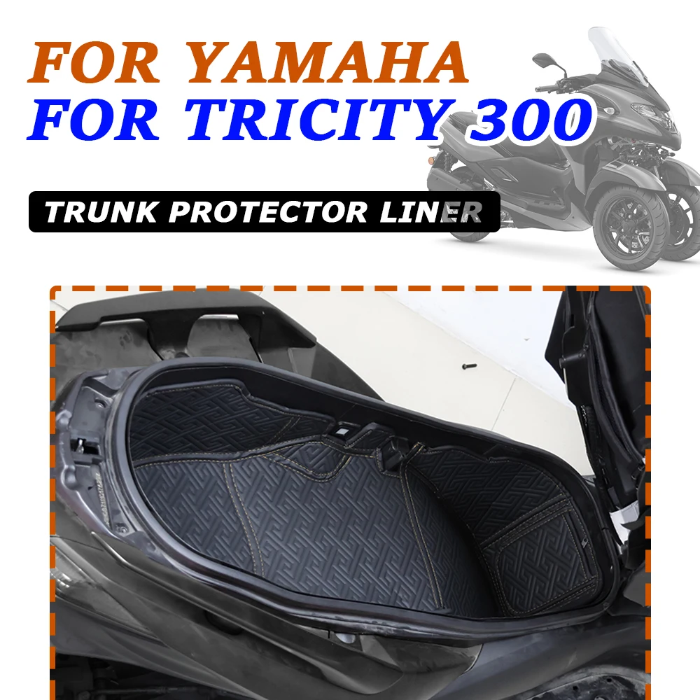 Accessori Moto Tronco Cargo Liner Protector Seat Pad Storage Box Mat Leather Per Yamaha Tricity 300 Tricity300 2022 2023