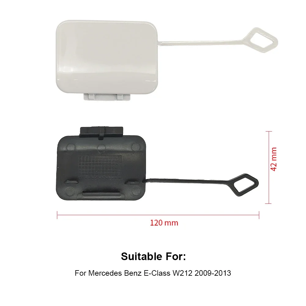 메르세데스 벤츠 E-클래스 W212 2009-2013용 후방 견인 고리 커버 블랙 화이트 실버 2128850326 2128850426