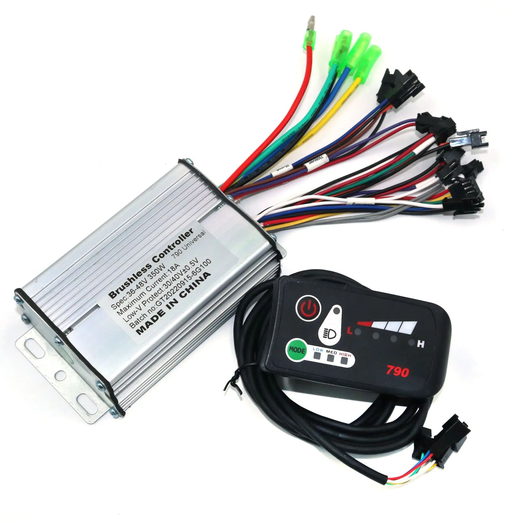 Greentime 36 V/48 V 350W 18A E-Bici Senza Spazzola Del Motore 790 Controller Bldc Driver Del Motore + 790Led Display