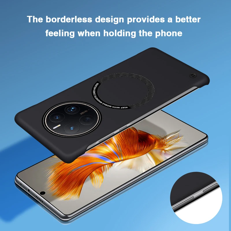 Sleek Frameless Luxury Magnetic Phone Case - Ultra Thin & Durable Back Cover Accessories