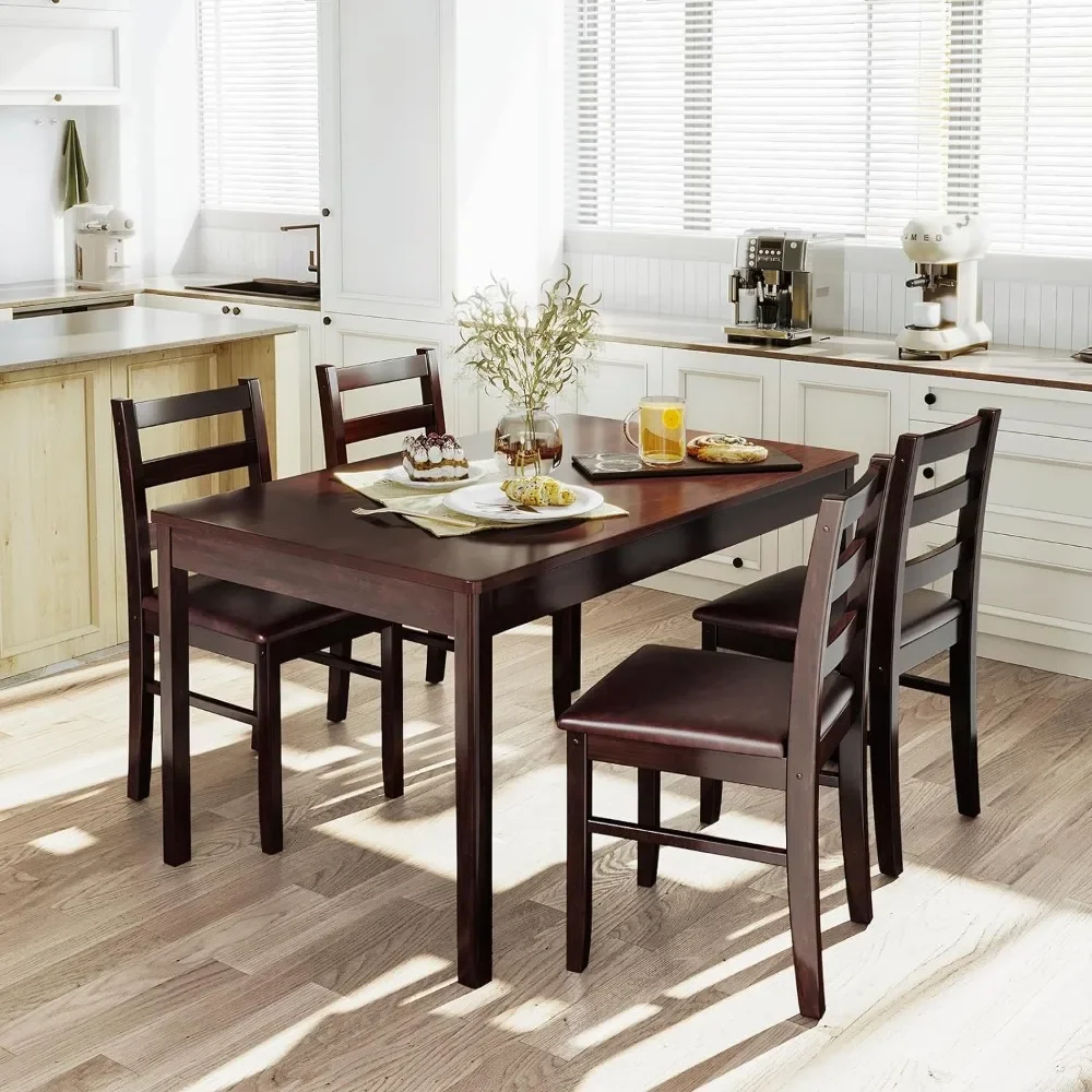 

Набор из 4 обеденных столов для дома и квартиры, набор из 5 деревянных кухонных и обеденных столов для удобной сборки