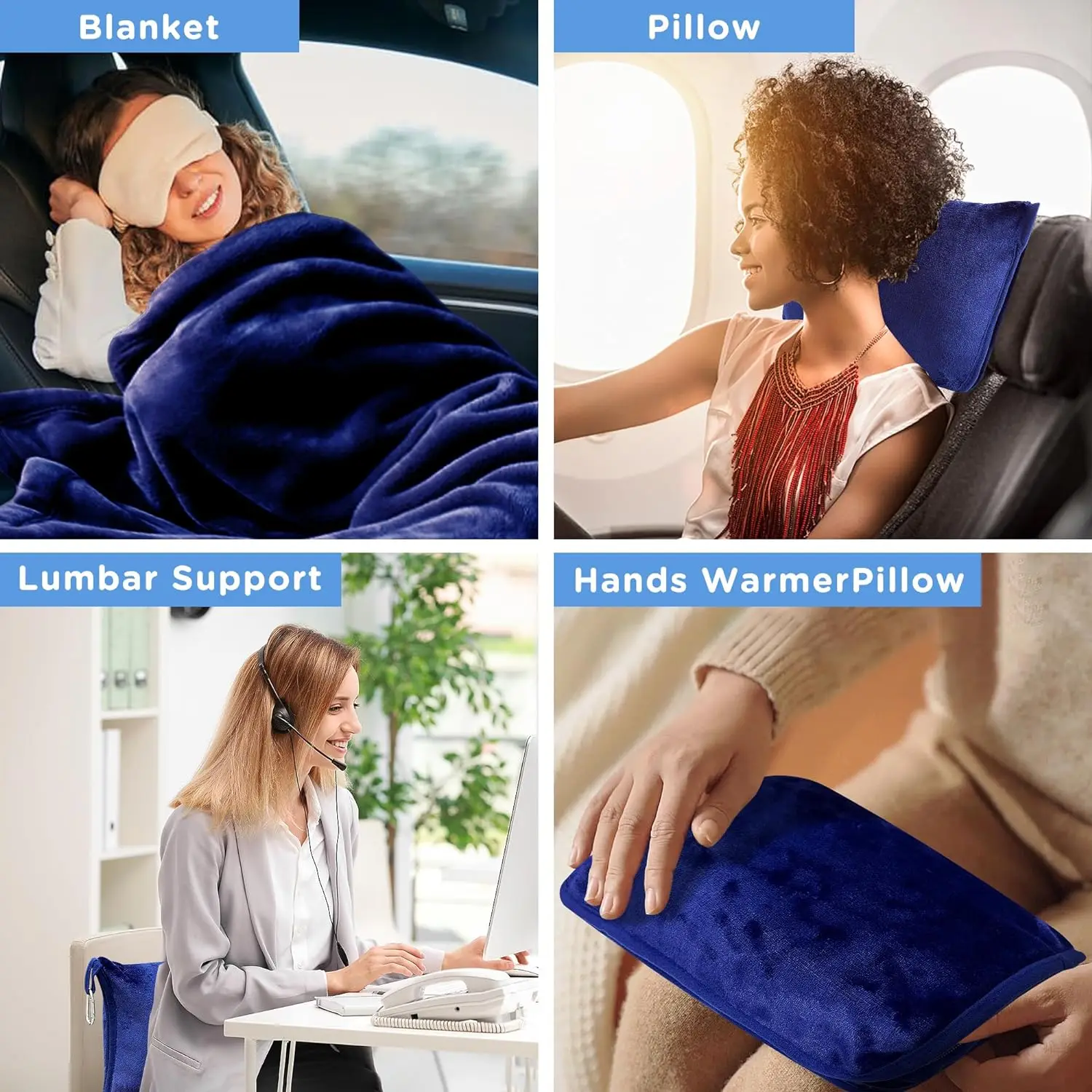 2 In 1 Travel Pillow and Blanket 5