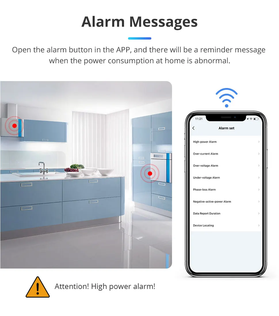 Zemismart 3 Phase 4 Wire Zigbee WiFi Power Monitor Sensor Smart Energy Meter Wor