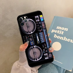 Vintage Black Boombox Phone Case - Stylish Protective Back Cover Shell - iPhone 14 (SS5540)