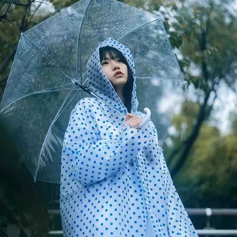 Adult Rain Poncho Adult Long Raincoats Hiking Waterproof Raincoat for Men Women Outdoor Rainwear