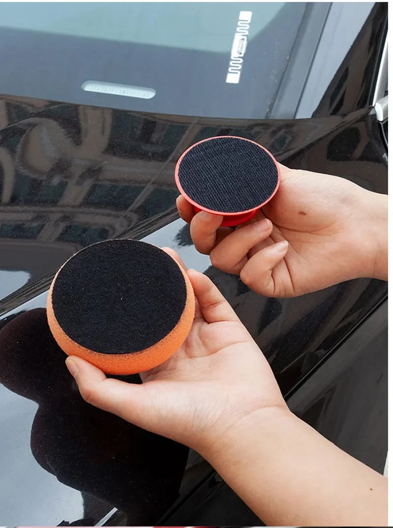 Polieren Wachsen Schwamm mit Griff Auto Wachsen Schwamm Auto Waschen Werkzeug Multifunktionale Manuelle Wachsen Schönheit Wachsen Werkzeug – Detail 3