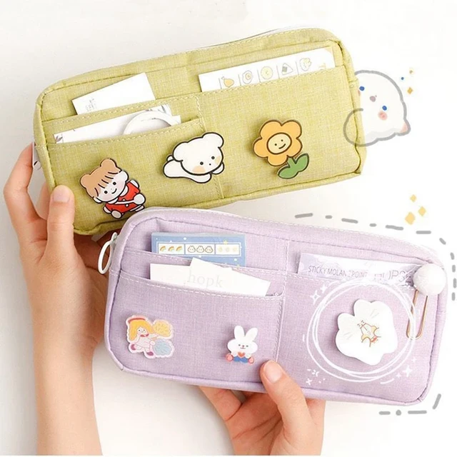 Decompress Pencil Case Pencil Case Kawaii Large Capacity Pencil Bag Pencil  Pouch for Girls Cute School Study Supplies - AliExpress