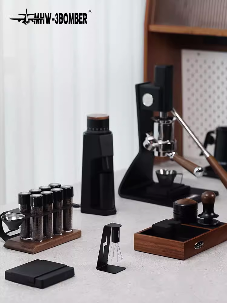 MHW-3BOMBER Coffee Stirrer Needle 2.0, Adjustable to Disperse Coffee Powder, WDT Stirring with Magnetic Stand, Barista Accessori