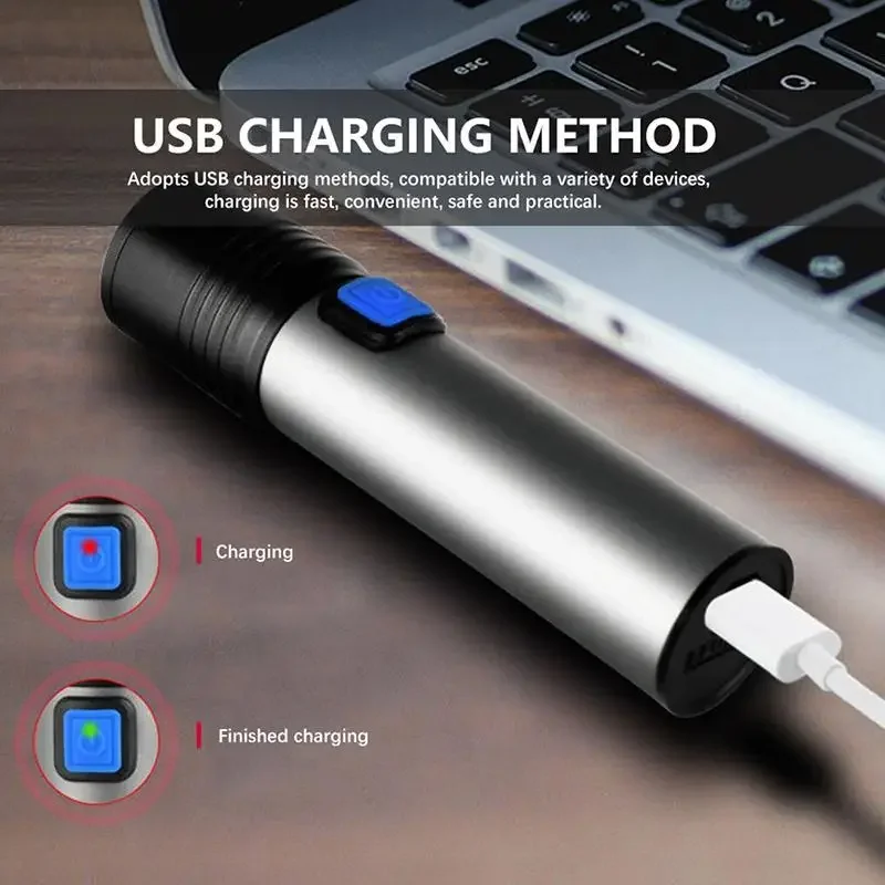 395nm UV 손전등 Zoomable Blacklight USB 충전식 자외선 애완 동물 소변 감지 경화 조명을위한 자외선 손전등
