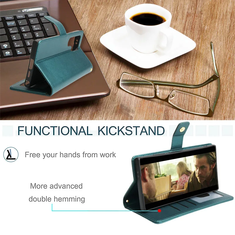 Plånboksfodral i läder med magnet för samsung galaxy_voghion.com