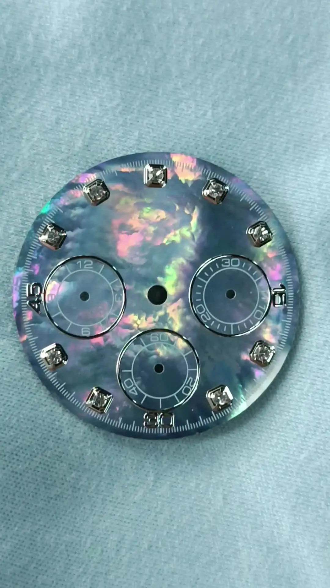 29 мм черный белый цвет бриллиантовый циферблат с корпусом подходит для часов